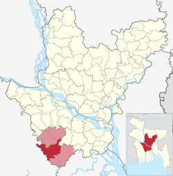 Location of Gopalganj Sadar