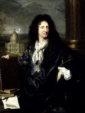 Jules Hardouin-Mansart. Portrait par Hyacinthe Rigaud. Château de Versailles.