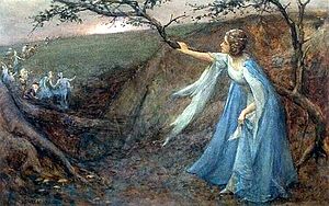 Titania welcoming her fairy bretheren