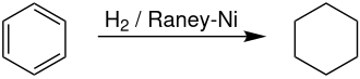 Catalytic hydrogenation of benzene to cyclohexane with a raney-nickel catalyst