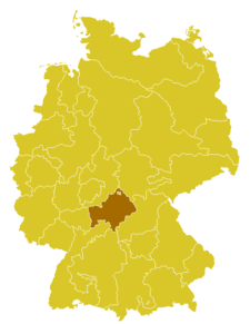 Diecéze würzburská Bistum Würzburg (něm.) na mapě