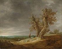 Jan van Goyens Landschap met twee eiken