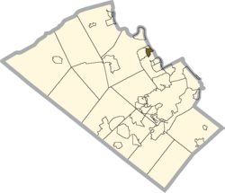 Location within Lehigh county