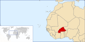 Vendndodhja - Burkina Faso