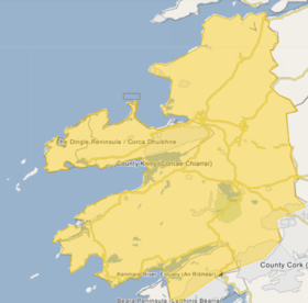 (Voir situation sur carte : comté de Kerry)