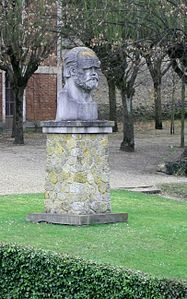 Buste d'Émile Zola, Médan, maison d'Émile Zola.