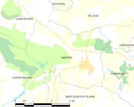 Mapa obce Marpiré