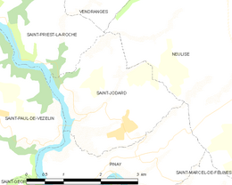 Saint-Jodard - Localizazion