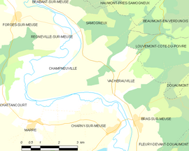 Mapa obce Vacherauville