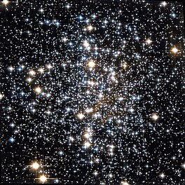 Messier 4 soos deur die Hubble-ruimteteleskoop afgeneem. (Bron: Nasa/STScI/WikiSky)