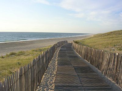 Самый отдалённый (в 6 км) пляж Мимизана (plage de Lespecier)