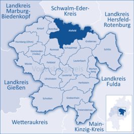 Kaart van Alsfeld (plaats)