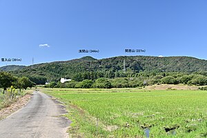 閑居山と浅間山（茨城県かすみがうら市）