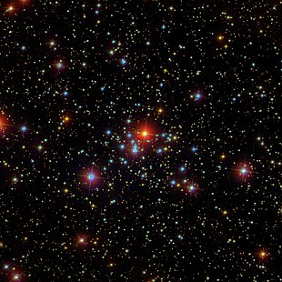 Aufnahme des offenen Sternhaufens NGC 2186 im Rahmen der SDSS