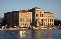 Nationalmuseum, fasad mot Strömmen, december 2011.