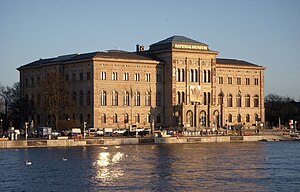 Nationalmuseum, fasad mot Strömmen, december 2011.