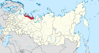 Location map Russia Nenetskiy Okrug