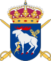 Elch im Wappen des Norrlands dragonregemente