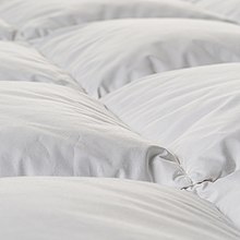 Oberfläche eines Karo-Duvets