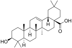 Strukturformel der Oleanolsäure