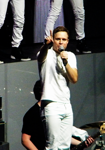 Olly Murs bei einem Auftritt in der O2 Arena in London