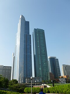 One Museum Park and One Museum Park West in 2011.JPG