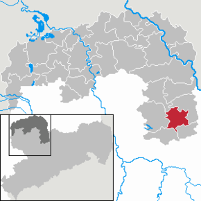 Poziția localității Oschatz