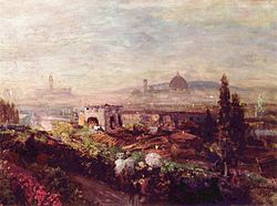 Florence in 1898, a painting by Oswald Achenbach. Oswald Achenbach 003.jpg