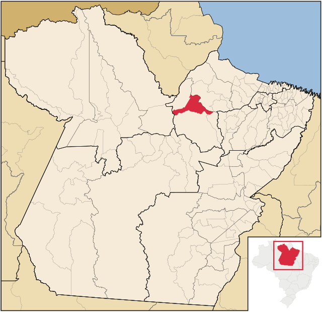 Localização de Melgaço no Pará