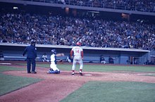 Pete Rose at bat in a game at Dodger Stadium during the 1970s Pete rose at bat.jpg