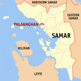 Pagsanghan na Samar Coordenadas : 11°57'54.32"N, 124°43'16.68"E