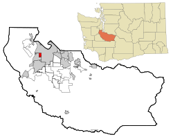 Location of Fircrest, Washington