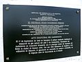 Placa conmemorativa que recuerda la apertura del gasoducto Comodoro Rivadavia- Buenos Aires a cargo de Perón y el gobernador Solari de la Gobernación Militar de Comodoro Rivadavia