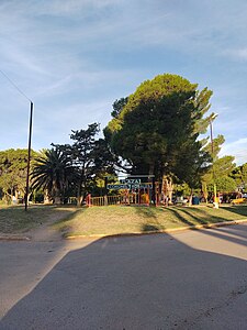 Plaza "Coronel Rosales" en la localidad de Villa General Arias.