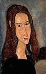 赤毛の若い娘（ジャンヌ・エビュテルヌの肖像）（1918年、個人蔵））