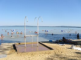 Strand bij Révfülöp