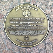 Ray Lawler plaque in Sydney Writers Walk.jpg