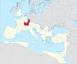 Germania superiorin provinssin alue vuonna 125.