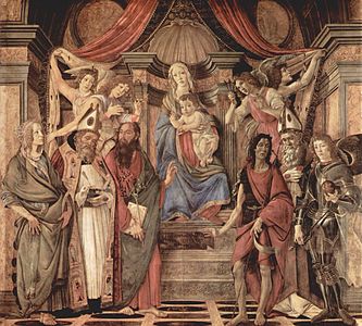 Pala de San Bernabé, de Sandro Botticelli, 1490.