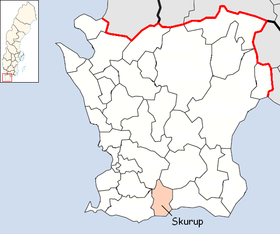 Localisation de Skurup
