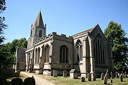 St John from the southeast showing the Lady Chapel at left