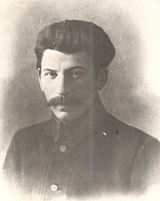 Joseph Stalin in 1917 as a young People's Commissar Stalin 1917-1.1A.jpg