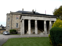 Stover House, south front, now mostly obscured by the porte-cochere