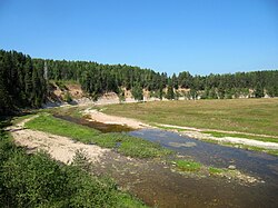 The Strelna River near the village of Studenoye in Velikoustyugsky District