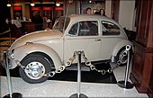 Volkswagen Fusca 1968. Ted Bundy foi o proprietário deste carro de 1969 a 1975. Este foi o carro que ele usou para a maioria de seus assassinatos.