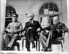 Stalin, Roosevelt, and Churchill at Tehran