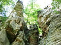 Typical rock formations in the gorge