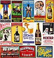 Néhányféle kőbányai sör reklámja az 1920-as évekből