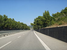 The stretch from Grosseto to Livorno of the Strada statale 1 Via Aurelia is classified as strada extraurbana principale Via aurelia presso livorno 02.JPG