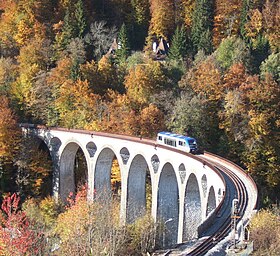 Le viaduc de Morez.